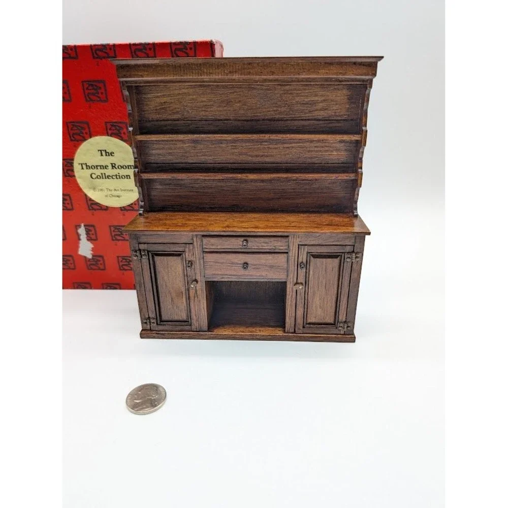 1:12 Miniature Dollhouse Reminiscence Antique Hutch Sideboard Dining Throne Room